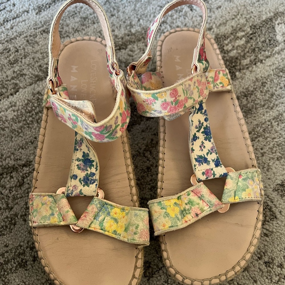 Loveshack fancy x Manebi Sandals